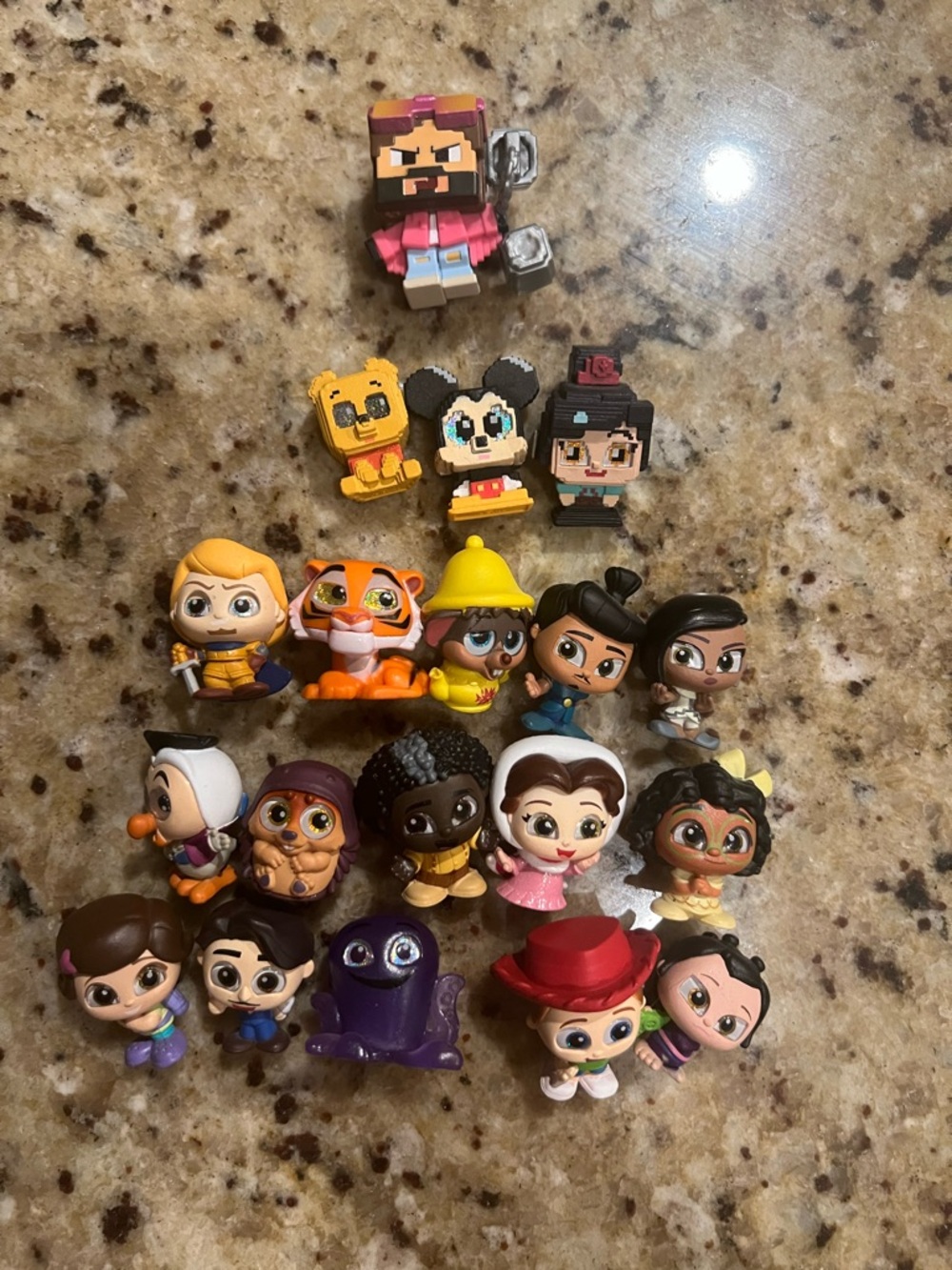 Disney Doorables Lot (19pcs) - RARE Series 12 Pixel Perfect + Minecraft Movie!